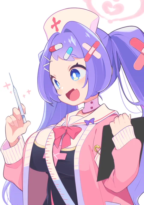 治療のお時間ですよ〜💉 #ブルアカ 
