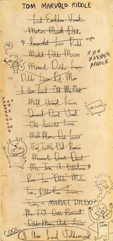 PotterWorldUK's tweet photo. How Voldemort came up with his name... probably https://t.co/xGctRXwX3J