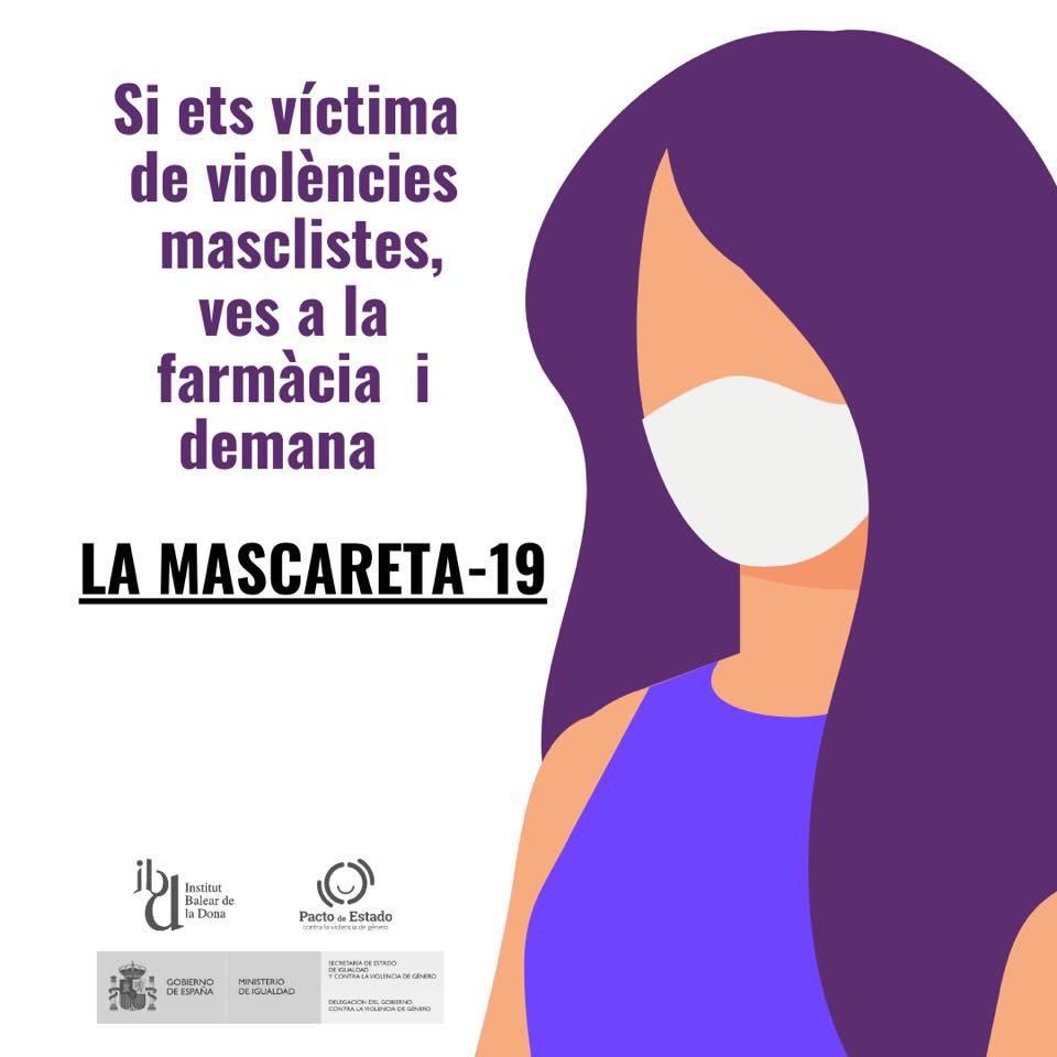 🟣#Mascareta19 és la paraula clau perquè una dona víctima de #ViolènciaMasclista pugui demanar ajuda a la farmàcia del seu barri de forma discreta i segura.

😷Només has de demanar una "mascareta 19”.

#NoEstàsSola