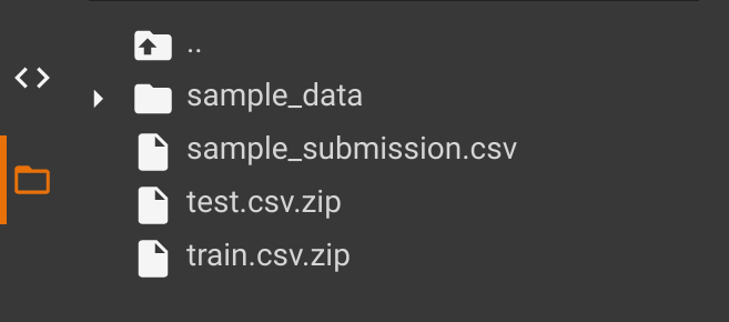 We'll end with 3 files, we can discard the sample_submission.csv as we won't need it. test.csv and train.csv is what we are interested in. The train.csv will be used for training our neural and test. csv will be used for making predictions.(8 / 22)