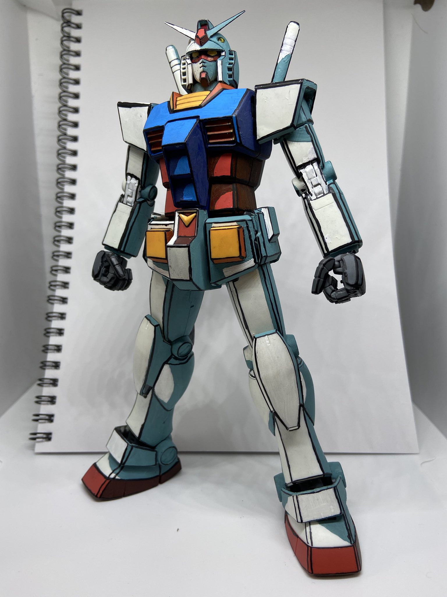 カカ Mgガンダムver2 0イラスト風完成です ガンプラの中でアニメに近い造形である Ver２ ０でイラスト風塗装をしてみました どうでしょうか ずっと見てられる笑 ガンプラ イラスト風模型 イラスト塗り アニメ塗り 塗装 ガンプラの画像貼るとrt