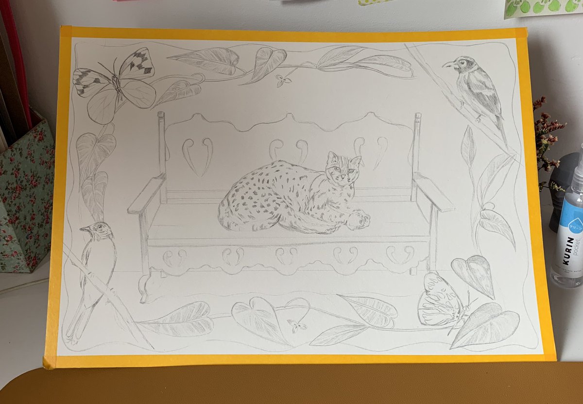inyafazes's tweet photo. sketch vs. the final https://t.co/0xct48myti