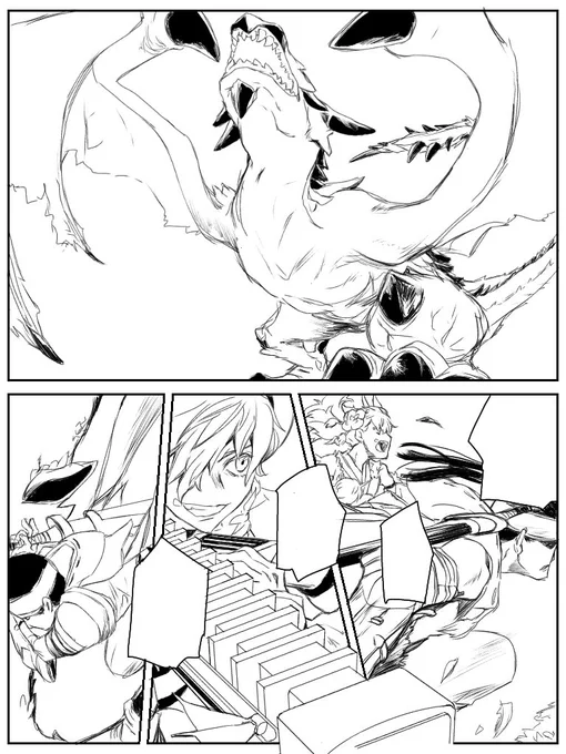 …モンハン漫画描いてるんだけど…
装備エグくて…進まないw気楽な落描きの枠から出てきてる気がしてるw
だんだん何してんだろって気分になっきたんだが……楽しいから良いかな…
自己満足しかないw 