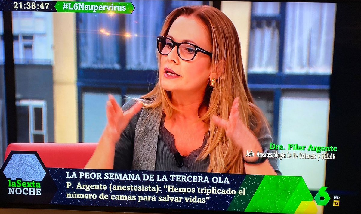 argente_pilar's tweet image. #Gracias @SextaNocheTV en el camino de poner a #Anestesiología #Reanimación @sedar_es @SCISEDAR donde se merece desde el trabajo y el respeto para tod@s #sanitarios. Orgullosa de ser Anestesista y poder cuidar a los #pacientes #COVID19 y NOCOVID también desde el corazón