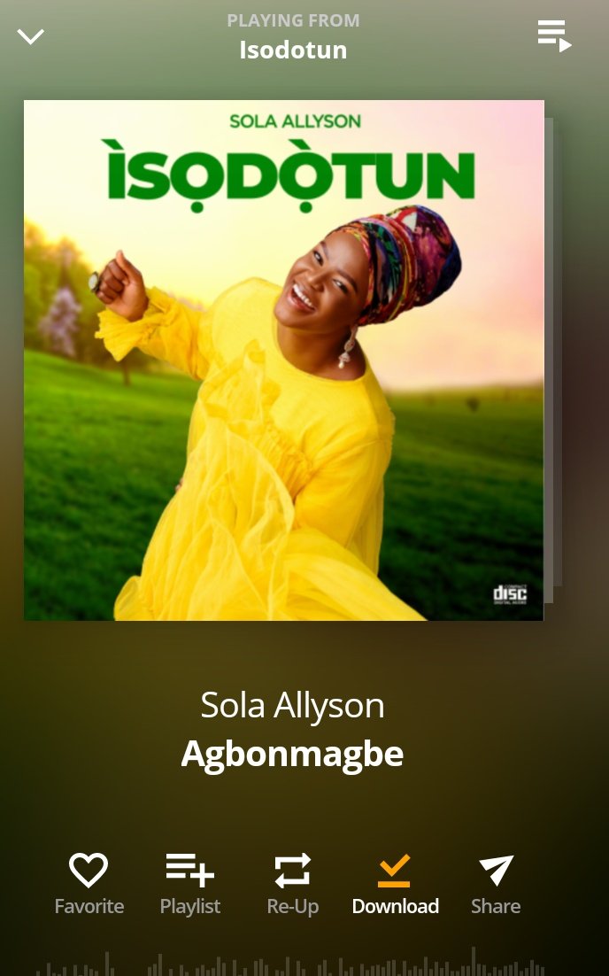 Track 1Agbonmagbe (Inexhaustible). This song is a reminder that God is inexhaustible and we can tap endlessly from Him. He is ever ready to bless those who come to him. Go and listen to it. You will surely be blessed. kudos to those instrumentalists(gangan & guitar ) #Isodotun