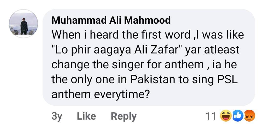 ali1mtiaz's tweet photo. Fans reaction after ali Zafar #Psl3 song ! That means pakistaniyo ko koi b acha nhii lagta😂😂

 #GrooveMera https://t.co/RbQJId4I38
