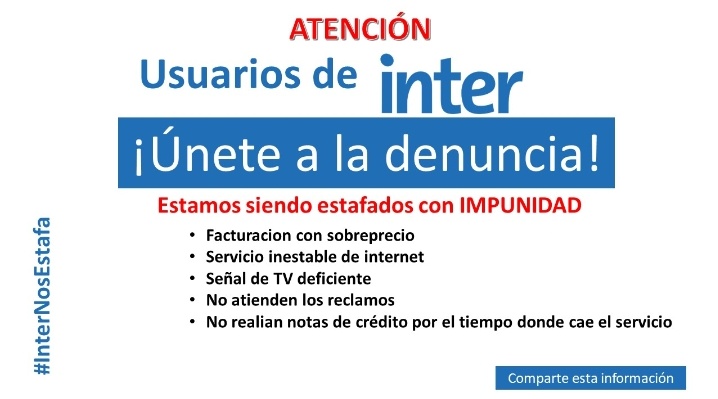 BtoGonzalez75's tweet photo. @Intercable_Vzla en #Cumana hace de las suyas aumentando sus tarifas, sin son ni ton #usuarios sin tener a quien reclamar @Conatel @NicolasMaduro @dcabellor @sundde_ve @VTVcanal8 @TarekWiliamSaab @EdwinRojasM @lossifontes @jorgerpsuv @SimpleTVVE @Irrael @WilliamBracamo2 https://t.co/lsthvdU3Af