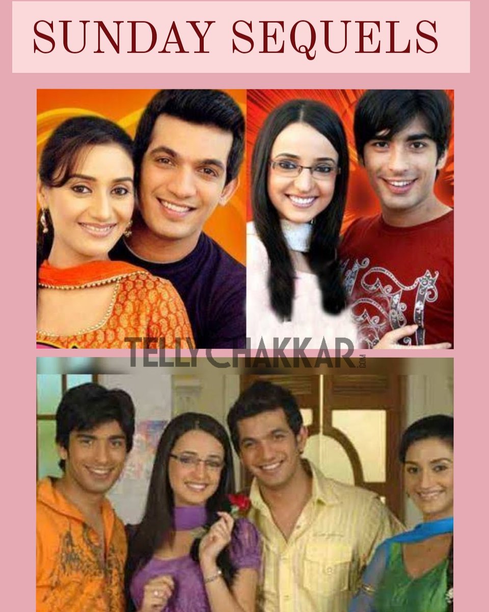 tellychakkar's tweet photo. Presenting the #throwbackjodi for #SundaySequels
#mayanknupur and #gunjansamrat
The jodis that gave everybody goals for college love π
@itsmohitsehgal #SanayaIrani
@itsmeRati @Thearjunbijlani
Missing these lovelies alot, come together with another lovestory
#Tellychakkar https://t.co/jXZJcesH3s
