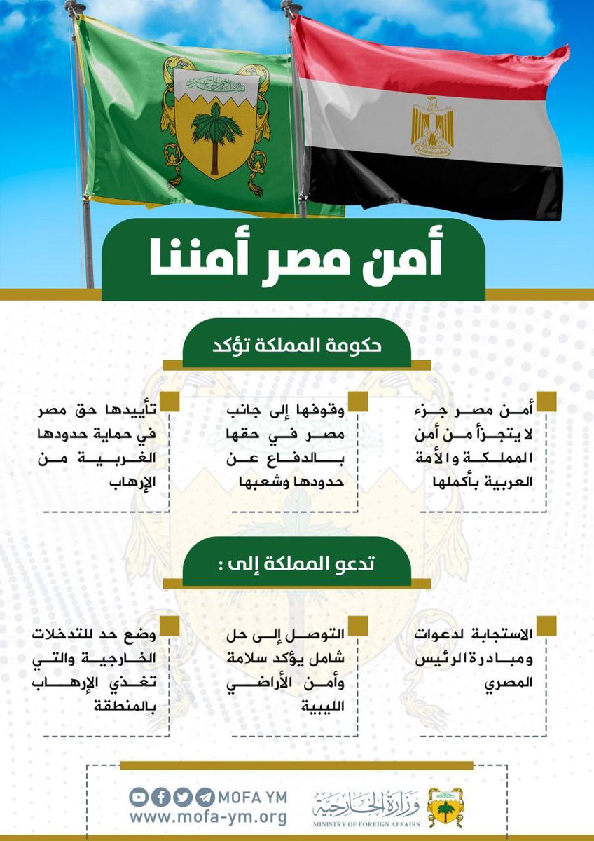 وزارة الخارجية الجبلية: أمن #مصر أمننا
#مملكة_الجبل_الأصفر