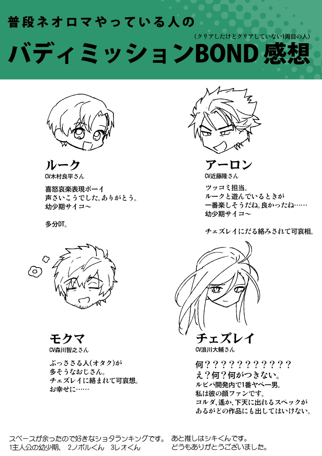 あさお ネタバレはないと思いますが 1周目クリアのバディミ感想です T Co O216vovlzz Twitter
