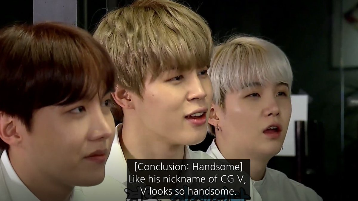 no one:literally no one:jimin: taehyung is handsome