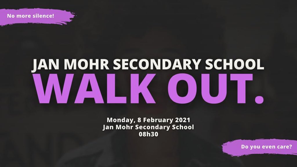 vcrc_namibia's tweet image. Don’t let the learners of Jan Mohr Secondary School fight against sexual violence at their school alone. Show up and stand with them #ShutItAllDownNamibia