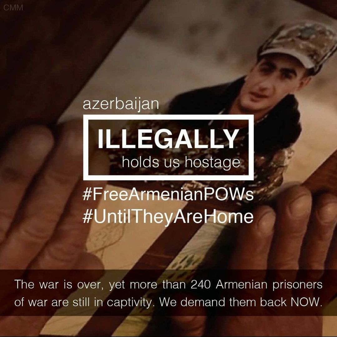 TrueNewsArmenia's tweet photo. 88 days have passed since the end of the war. Our prisoners of war have not yet returned 

#FreeArmenianPows #POW #Armenia
#UntilTheyAreHome #FreeMaral #FreeArmenianHostages https://t.co/4tO3Cuw9vL