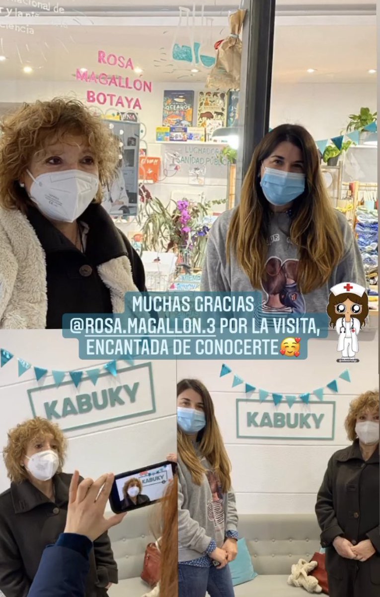 KabukyShop's tweet photo. Mañanas de sábado muy especiales. 
Gracias a @rosamagallonbUP , su familia y compañeras, por la visita a Kabuky. 
Sin olvidarme de la organización. Gracias por hacerlo posible. 
💙✨Feliz Domingo ✨💙 https://t.co/qd8b5ucoXz
