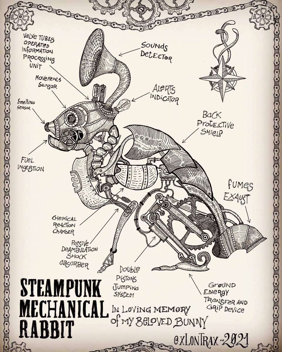xLontrax's tweet image. Page 2 of the Steampunk Zine project. With this pace looks like that I’ll finish this in July. Which is not a problem: enjoy the journey, not the destination.