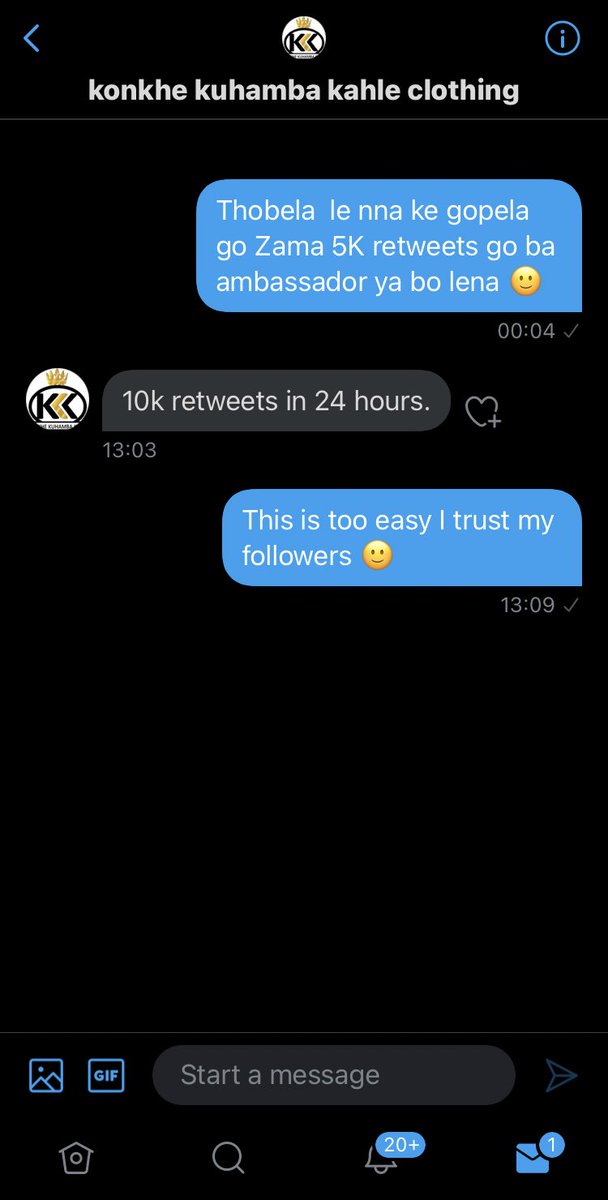 AfricaEden_SA's tweet photo. Guys let’s show @KonkheC the power of twitter. https://t.co/7tZupNqnky