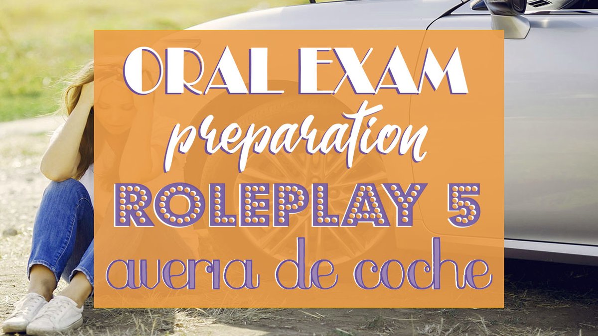 SpanishChallenx's tweet photo. Have two minutes to prepare your #SpanishLC Oral Exam? Check out this new video 📽️ with suggested answers for Roleplay 5 Avería de Coche 🚗🔧 and nail your #LeavingCert2021 #OralExam! 🤩 #SpanishPlay
▶️https://t.co/9ZQoNRLQlA https://t.co/Lo7JoWgC5E