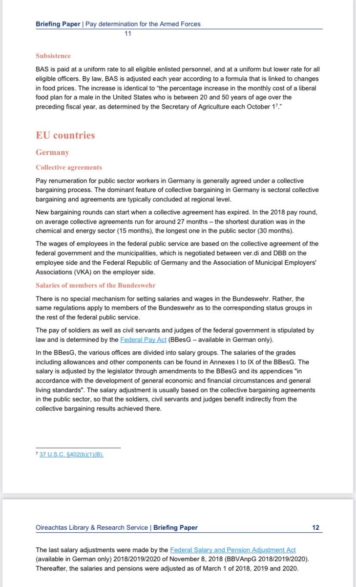 Danish, German, Swedish and other European armed forces who we regularly interact with have the ability to collectively bargain. Why would anyone want to be “subject” to a pay policy that they have no ability to influence? Calls for a permanent pay review body sound like...