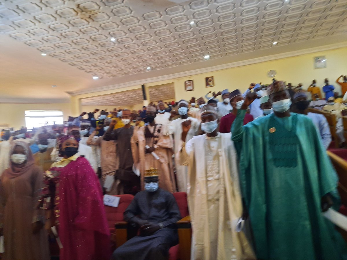 LemaNafiu's tweet image. NYCN /FOSOSSA Inauguration: Tambuwal Arrives Auditorium of Sultan Maccido Institute 

Gov. @AWTambuwal  has arrived at the Auditorium hall of SultanMaccido Institute for Qur'an and General Studies Sokoto for the inauguration of the Elected Executives of NYCN Sokoto, and FOSOSSA.