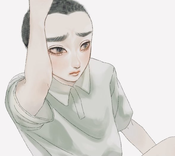 坊主頭のtwitterイラスト検索結果