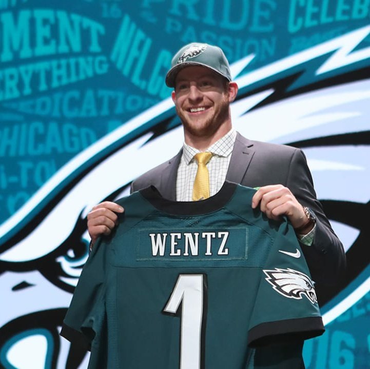 eagles trade up and draft wentznice to meet you, where you been?i could show you incredible things