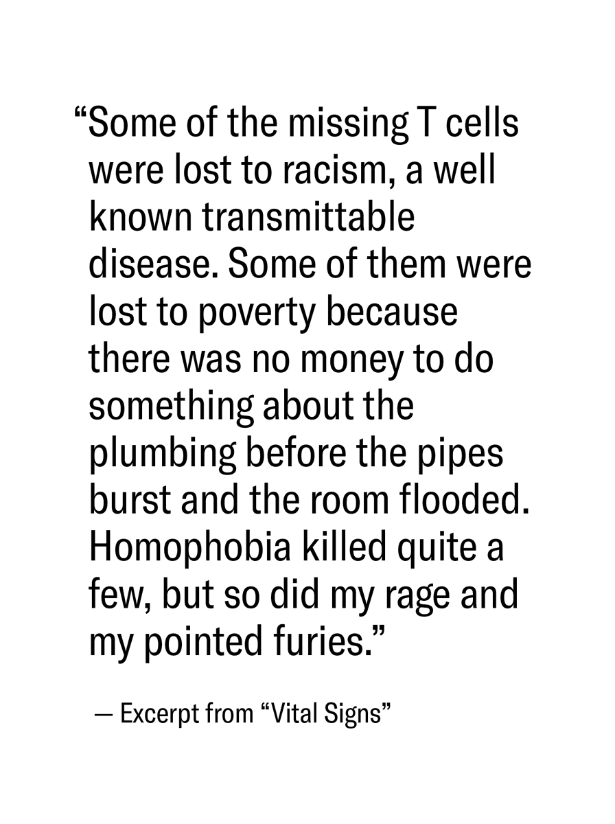 ACLU's tweet photo. Essex Hemphill's poetry spoke openly about race, sexuality, and living with HIV.

Today, on National Black HIV/AIDS Awareness Day, we recognize the revolutionary power of his work and continue to fight the ongoing criminalization and stigma toward people living with HIV. https://t.co/W9zT1UZ7xE