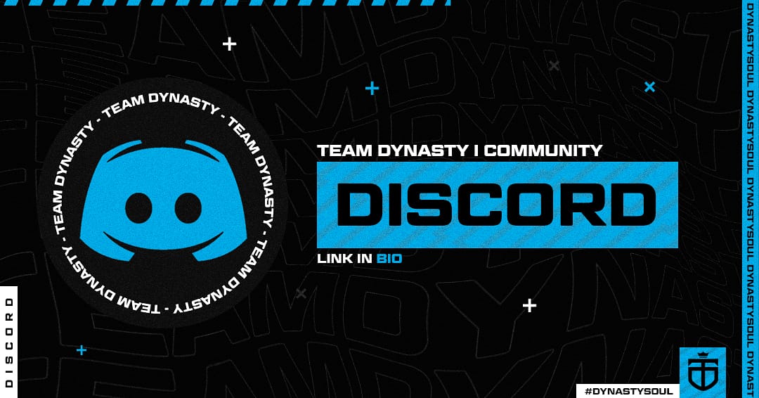 _Team_Dynasty's tweet photo. Únete a nuestro discord oficial!
.
Únete a esta gran comunidad donde siempre encontrarás alguien con quien jugar, además de estar al día sobre noticias e información del equipo. 
.
https://t.co/5zOU2wBo7j

#DynastySoul https://t.co/wNTagzmMTy