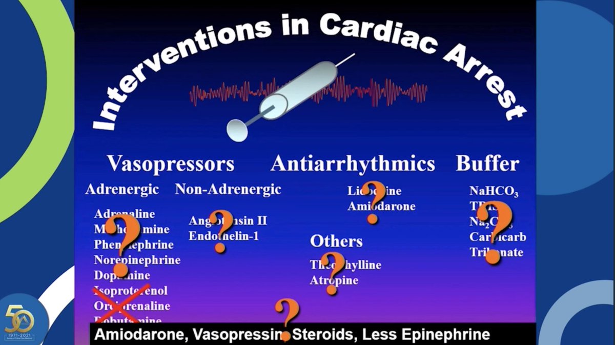Nadkarni: we have learned over the years that the medications are not as important as early effective circulation and attention to detail for effective therapies for both the heart and brain  #CCC50  #PedsICU