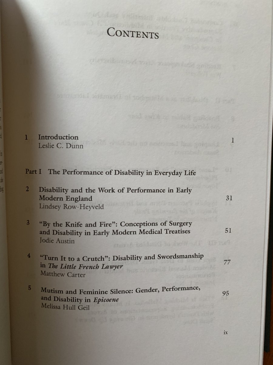 Very excited to be part of his collection on EM disability performance studies with the awesome likes of <a href="/professor_chess/">Simone Chess</a> <a href="/LRowHeyveld/">Lindsey Row-Heyveld</a> @MrShaxper <a href="/DrSusanAnderson/">Dr Susan Anderson</a> &amp; Wes Folkerth, Avi Mendelson, Joyce Boro, Nancy Simpson-Younger, Sarah Olive, Jennifer Nelson, and Leslie C. Dunn!!
