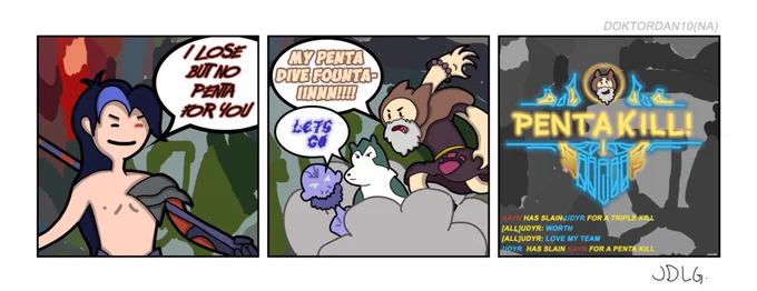 Sunday Lolz!

Diving fountain to...
?Help a teammate penta 
?Steal a teammate's penta 
Which are you?

? @doktordan10 
#SundayComics 