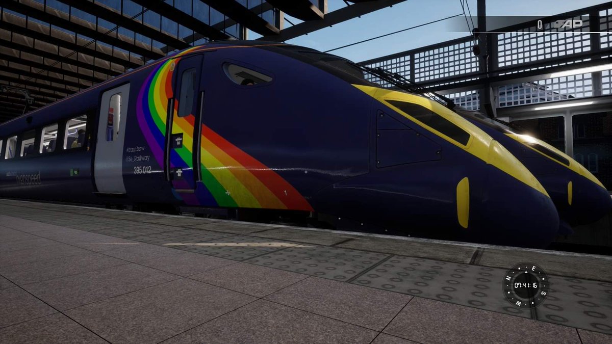 Official_SeanC's tweet image. Today im riding on board   #trainbow to Faversham then driving it to London got love @Se_Railway  high speed trains #class395 and if u look in the cab side window u can see my head popping up to say hi #traindriver @trainsimworld #trainsimworld2