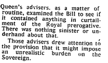 And if you say "nobody reads Hansard!" (not true, but anyway), might I point to the fact that The Times reported this "previously unnoticed speech" in its pages on 27 February 1975?