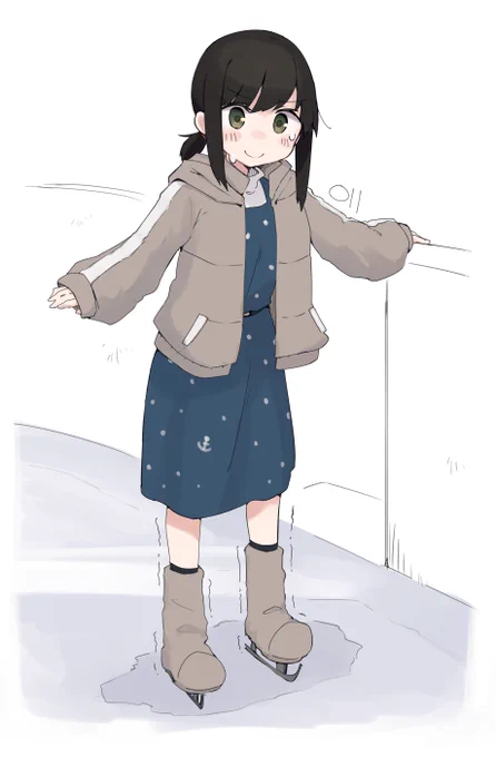 お題:ウィンタースポーツ
#吹雪版深夜の創作60分一本勝負 
@fubuki1draw 