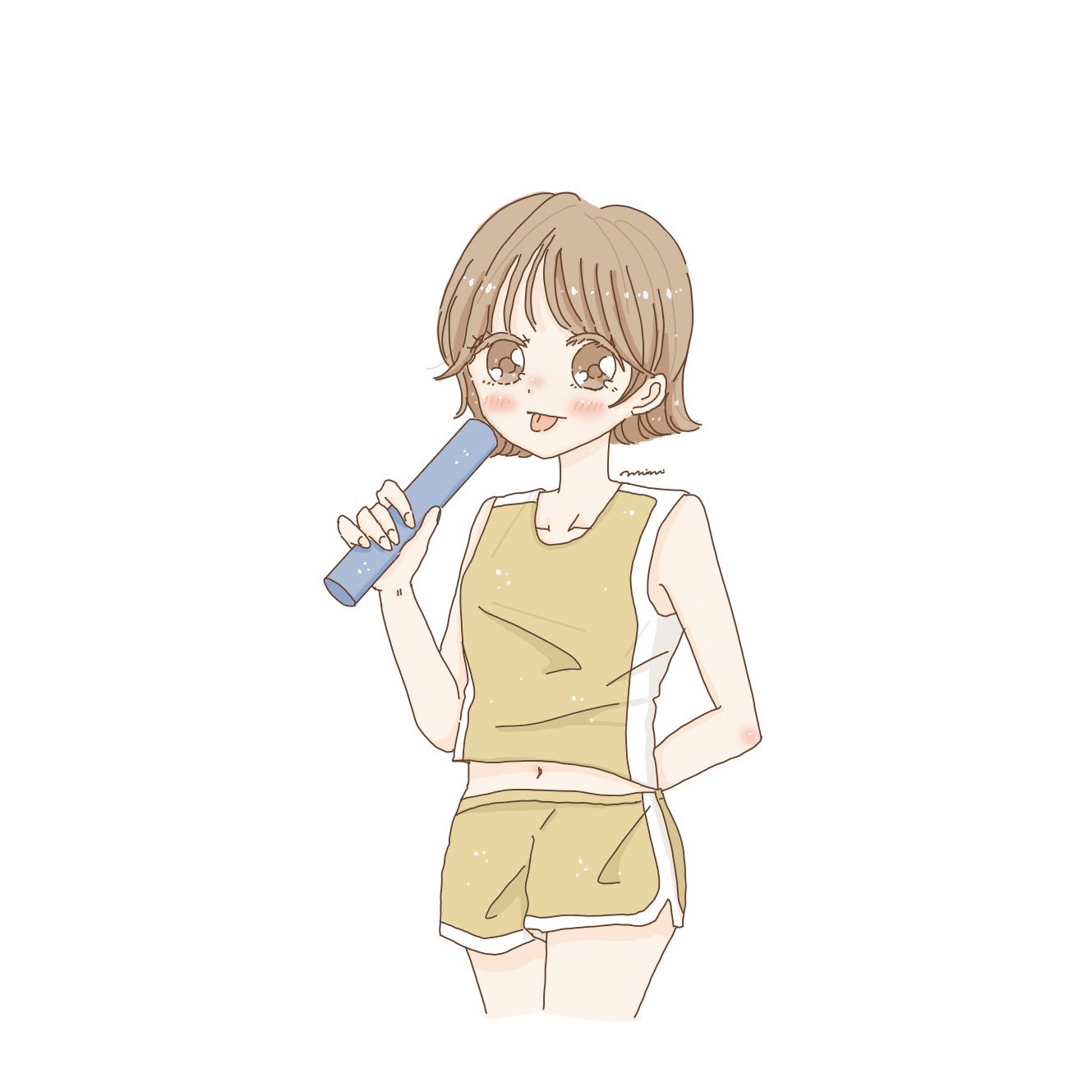 にみ ゆるふわイラスト フリーアイコン部活編 卓球部 合唱部 陸上部 弓道部 フォロワー様限定でご使用ください フリーアイコン T Co Jxynqu2gba Twitter