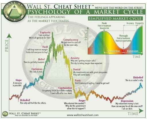 Exemple : Le marché entre dans une phase d’euphorie extrême -> correction forteLe marché entre dans une phase de peur extrême -> reprise forteIl faut savoir qu’un bon nombre d’opérateurs sur les marchés fonctionnent sur le principe de « Buy high, Sell low ».