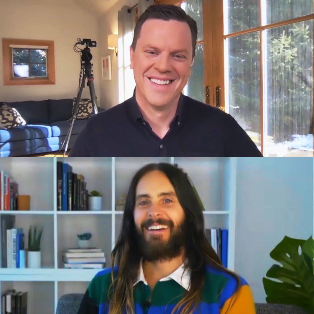 WillieGeist's tweet photo. Oscar winner @JaredLeto is on @NBC #SundayTODAY, next! ☀️ https://t.co/m2vrRXy9gK