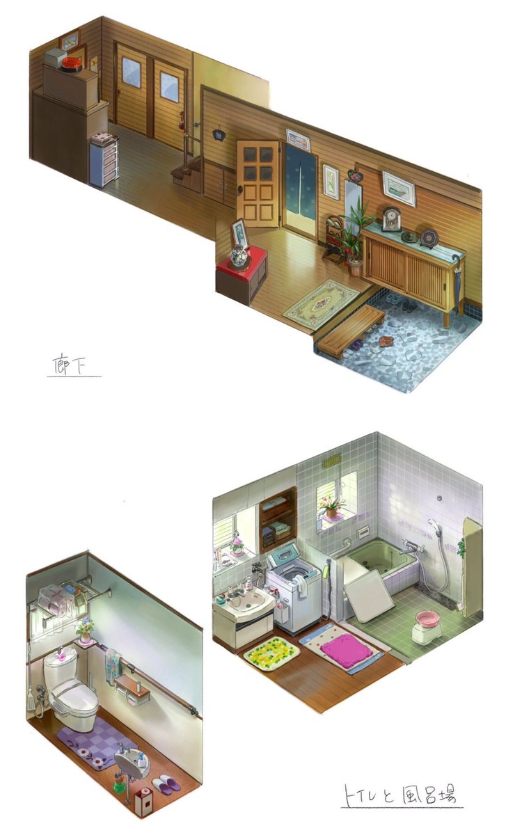 「#これでフォロワーさん増えました 
コロナで今行けないおばあちゃんの家
最初この」|有里(Yuuri)のイラスト