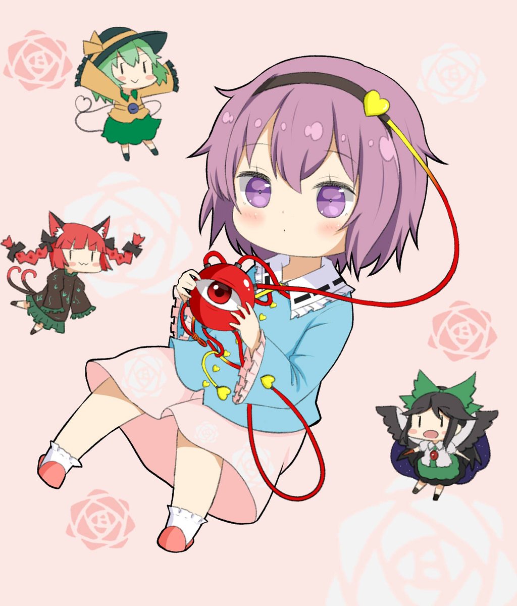 だい 古明地さとりちゃん描き描き 東方project イラスト 古明地さとり