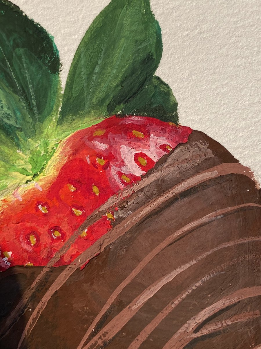 yeetdatweet's tweet photo. GUYS I PAINTED A STRAWBERRY IM SO PROUD OH MY GOD https://t.co/D493nMRhzj