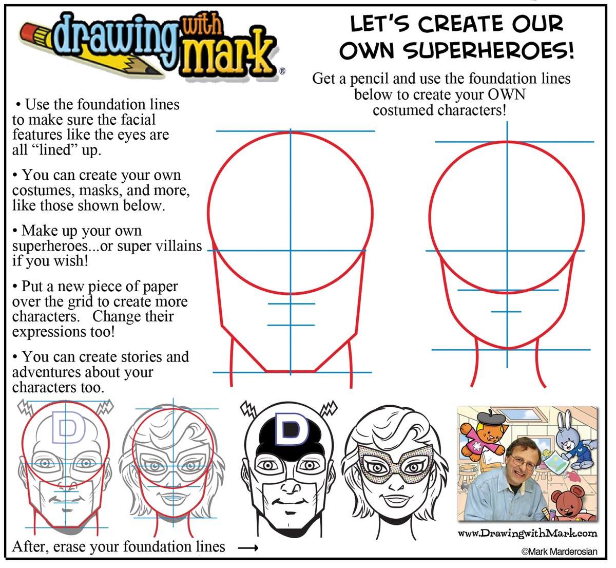 DrawingWithMark's tweet photo. It's a #SuperSunday Get your ✏️ Let's #LearntoDraw a #SuperHero Create your own masked marvel with their very own super power. Write your own comic book story for your Super Hero. #CreativeKids #JustImagine #StayHomeandDraw #LovetoDraw #DrawTogether🦸‍♀️🦸‍♂️ https://t.co/jbjrSiXUv0