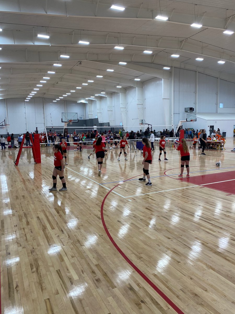 Youth volleyball tournament today at EOSC. Great seeing the young ladies playing!!