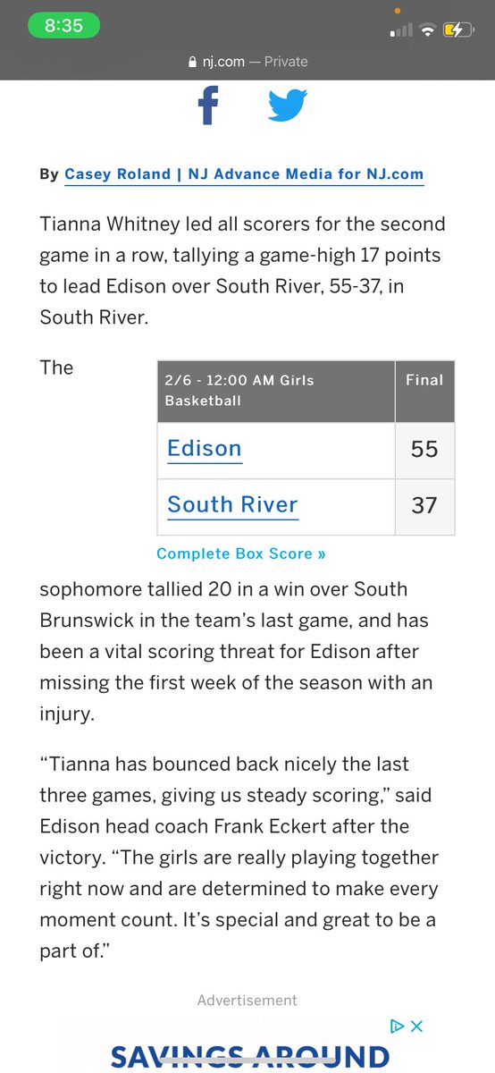 Keep doin ur thing Tianna Whitney #42 EHS <a href="/EliteTeamMiller/">Lance Miller</a>