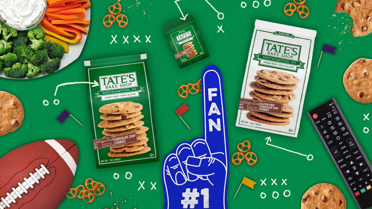 The big game is here! 🏈 Which Tate's cookie flavors are on your roster? 🍪