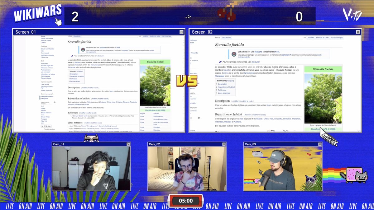 Le Sterculia Foetida, c'est le véritable nom de l'arbre à caca. Encore un match qui sent bon !
Revoir le match entre <a href="/ClichesDeJigme/">Jigmé ⚡️</a> et <a href="/DiscoverID1/">DiscoverID</a> sur la chaine twitch de la <a href="/TeamVitality/">Team Vitality 🐝</a> ▶️ twitch.tv/videos/9020122…