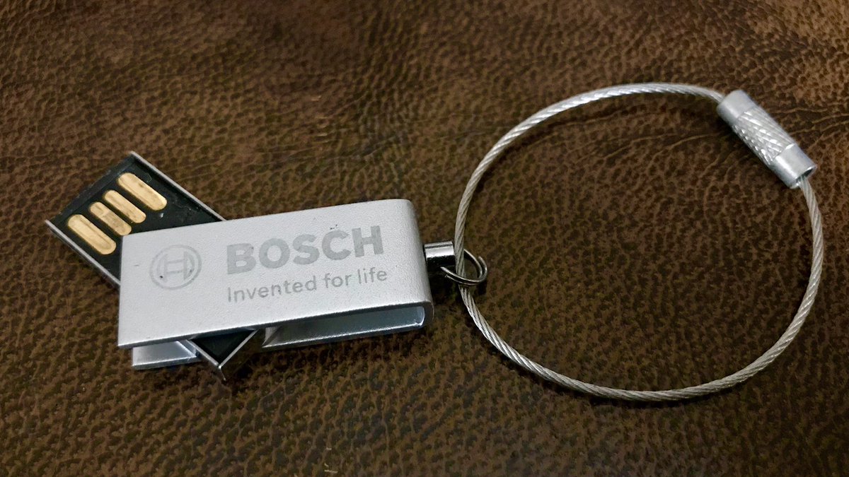 And in a sign of the problem with miniaturisation, Bosch shrunk the memory stick to the size of a thumbnail. Tellingly, USBs soon disappeared from view, as press kits migrated to the cloud. Anyone else got any unusual car-themed USB sticks? >> 11 of 11