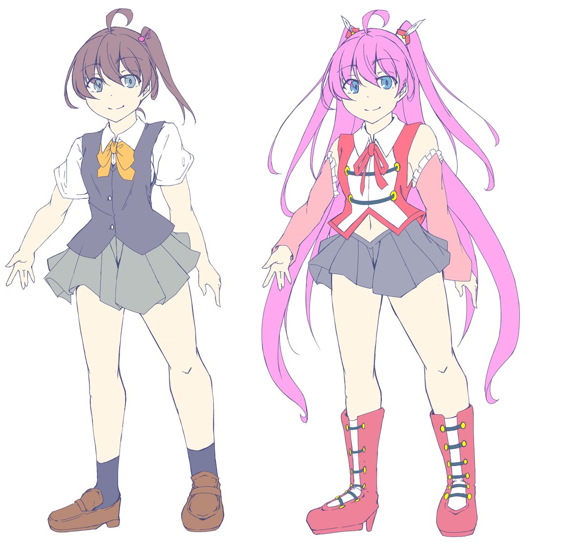 次回販売を考えてるネタのキャライメージ。
変身ヒロインモノを考えていて、それぞれ個別に堕ちる話を作りたいので続き物で2作品を考えています。 