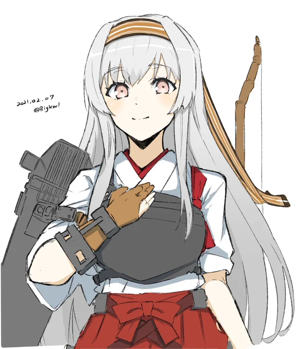 #艦これ版深夜の真剣お絵描き60分一本勝負
#艦これ版真剣お絵描き60分一本勝負_20210207
翔鶴 