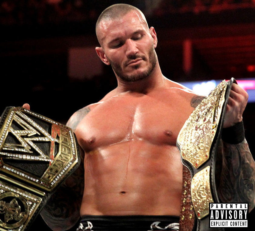 Wrestlers as album covers: