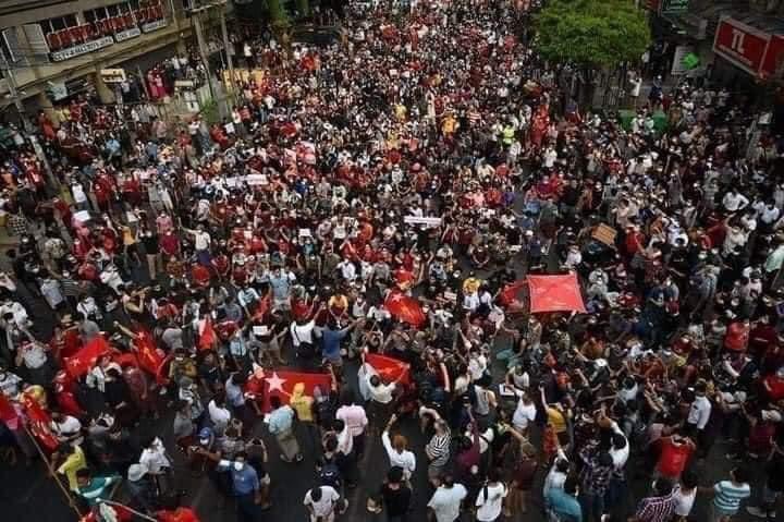 Current situations in Yangon #HearTheVoiceOfMyanmar