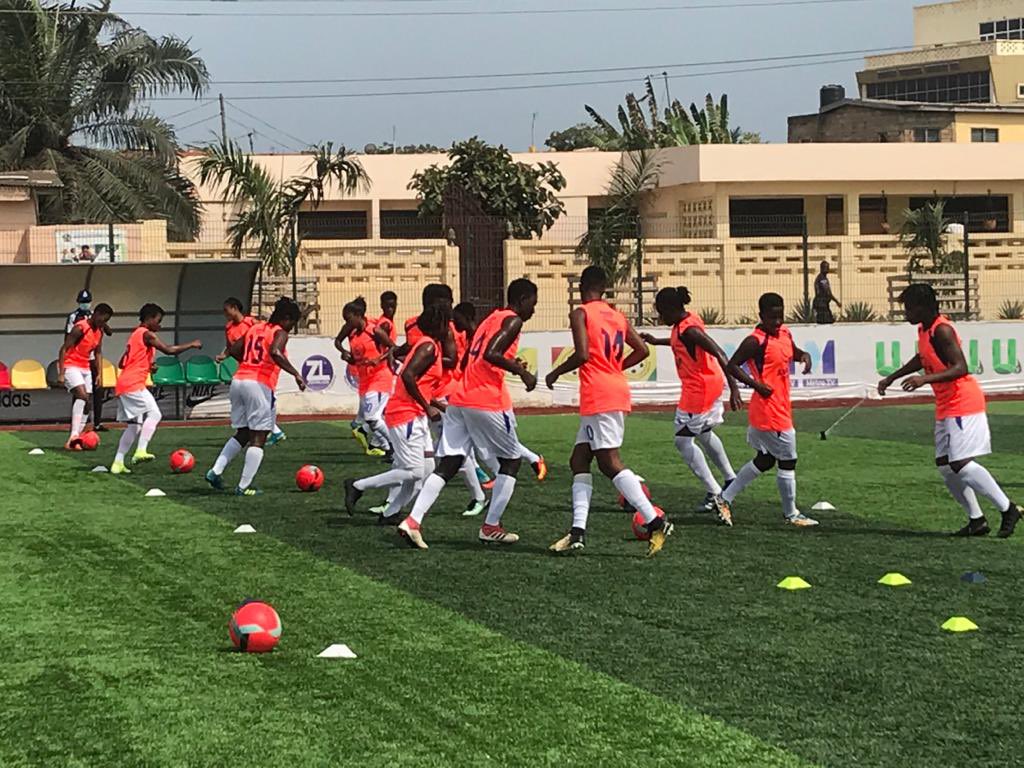WPLGhana's tweet photo. 🤼♀️ ||• WARM UP.... 🔥
#PoliceLadies FC
#SheDidThat | #WPLwk4 https://t.co/eeZEfcUG6Z
